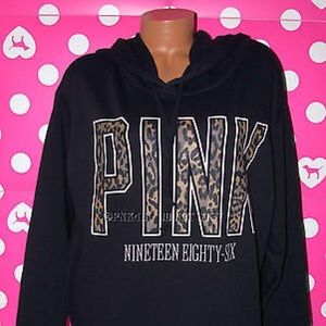 VS PINK Cheetah Logo Hoodie
